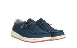 Półbuty Nias Marino 003313, Granatowy, Materiał | Walk In Pitas Outlet