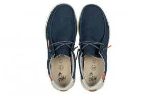 Półbuty Nias Marino 003313, Granatowy, Materiał | Walk In Pitas Outlet