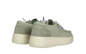 Półbuty Recife Verde 003298, Zielony, Materiał | Walk In Pitas Online