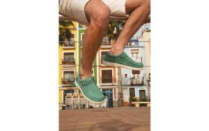 Półbuty Wp150 Wallabi Washed Verde Menta 003322, Zielony, Materiał | Walk In Pitas New