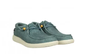 Półbuty Wp150 Wallabi Washed Aqua 003320, Niebieski, Materiał | Walk In Pitas Clearance