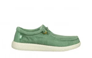 Półbuty Wp150 Wallabi Washed Verde Menta 003322, Zielony, Materiał | Walk In Pitas New