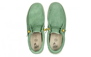 Półbuty Wp150 Wallabi Washed Verde Menta 003322, Zielony, Materiał | Walk In Pitas New