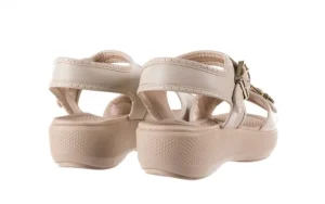 Sandały 355 788 Napa Ivory, Beż, Materiał | Azaleia Sale