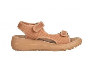 Sandały Greice Soft Papete Brown 198044, Brązowy, Materiał | Azaleia Fashion