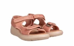 Sandały Greice Soft Papete Nude 198048, Różowy, Materiał | Azaleia New