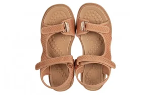 Sandały Greice Soft Papete Brown 198044, Brązowy, Materiał | Azaleia Fashion