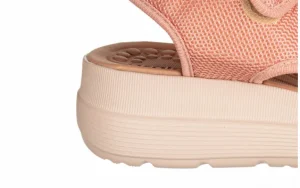 Sandały Greice Soft Papete Nude 198048, Różowy, Materiał | Azaleia New