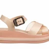Sandały Marie Sandal Plat Fem Light Nude 198051, Różowy, Tworzywo | Azaleia New
