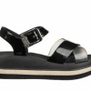 Sandały Marie Sandal Plat Fem Black 198049, Czarny, Tworzywo | Azaleia Discount