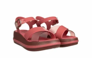 Sandały Marie Sandal Plat Fem Red 198052, Różowy | Azaleia Best