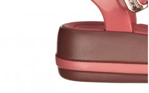 Sandały Marie Sandal Plat Fem Red 198052, Różowy | Azaleia Best