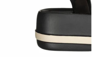 Sandały Marie Sandal Plat Fem Black 198049, Czarny, Tworzywo | Azaleia Discount