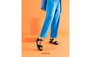 Sandały Vera Therapy Pap Ad Black 23 198035, Czarny, Materiał | Azaleia Best