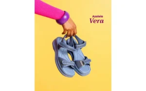 Sandały Vera Therapy Pap Ad Jeans Blue 198040, Niebieski, Materiał | Azaleia Sale