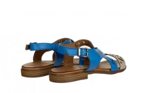 Sandały -161 191 815 1526 06 21 Denim Light Grey 161721, Niebieski, Skóra naturalna | Bayla New