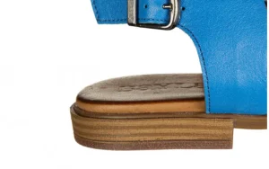 Sandały -161 191 815 1526 06 21 Denim Light Grey 161721, Niebieski, Skóra naturalna | Bayla New