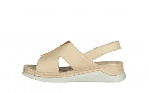 Sandały -161 022 05 6101 Beige Dark Coconut 161275, Beżowy, Skóra naturalna | Bayla Hot