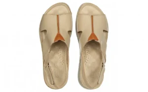 Sandały -161 022 05 6101 Beige Dark Coconut 161275, Beżowy, Skóra naturalna | Bayla Hot