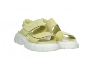 Sandały -161 145 22 2250 Bone 161470, Zielony, Skóra naturalna | Bayla Hot