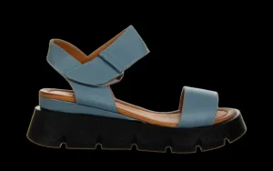 Sandały -161 037 19 011 Denim 161447, Niebieski. Skóra naturalna | Bayla Sale