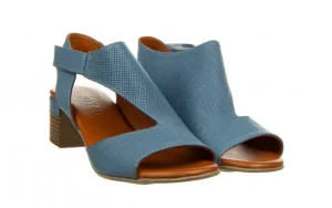 Sandały -161 066 1703 342 Denim 161459, Niebieski. Skóra naturalna | Bayla Outlet