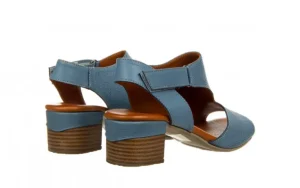 Sandały -161 066 1703 342 Denim 161459, Niebieski. Skóra naturalna | Bayla Outlet