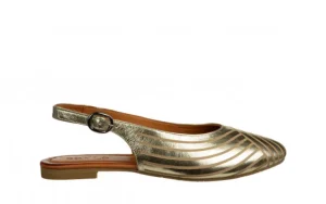 Sandały -161 037 117 125 Gold Kristal 161685, Złoty, Skóra naturalna | Bayla Discount