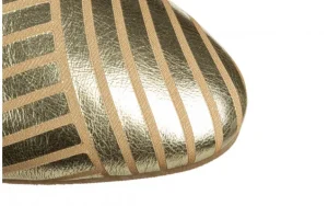 Sandały -161 037 117 125 Gold Kristal 161685, Złoty, Skóra naturalna | Bayla Discount