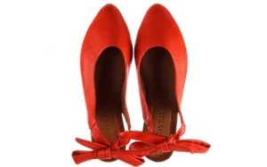 Sandały -161 066 504 310 Red, Czerwony, Skóra naturalna | Bayla Clearance