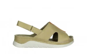 Sandały -161 022 05 6101 Scorpion Dark Coconut 161281, Zielony, Skóra naturalna | Bayla Fashion