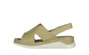 Sandały -161 022 05 6101 Scorpion Dark Coconut 161281, Zielony, Skóra naturalna | Bayla Fashion