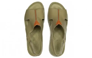 Sandały -161 022 05 6101 Scorpion Dark Coconut 161281, Zielony, Skóra naturalna | Bayla Fashion