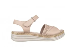 Sandały -161 022 8633 86027 Silver Grey 161229, Szary, Skóra naturalna | Bayla New