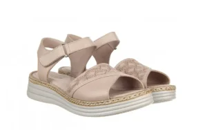 Sandały -161 022 8633 86027 Silver Grey 161229, Szary, Skóra naturalna | Bayla New