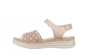 Sandały -161 022 8633 86027 Silver Grey 161229, Szary, Skóra naturalna | Bayla New