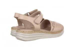 Sandały -161 022 8633 86027 Silver Grey 161229, Szary, Skóra naturalna | Bayla New