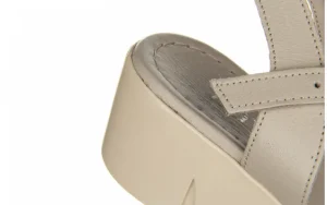 Sandały -161 161 84 90 Silver Grey 161503, Szary, Skóra naturalna | Bayla Sale