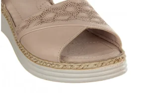 Sandały -161 022 8633 86027 Silver Grey 161229, Szary, Skóra naturalna | Bayla New