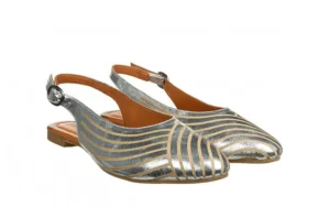 Sandały -161 037 117 130 Silver Kristal 161686, Srebrny, Skóra naturalna | Bayla Online