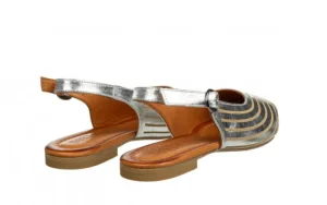 Sandały -161 037 117 130 Silver Kristal 161686, Srebrny, Skóra naturalna | Bayla Online