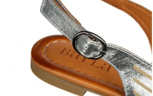Sandały -161 037 117 130 Silver Kristal 161686, Srebrny, Skóra naturalna | Bayla Online
