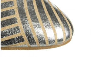 Sandały -161 037 117 130 Silver Kristal 161686, Srebrny, Skóra naturalna | Bayla Online