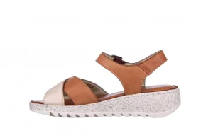 Sandały -161 016 981 Beige Coconut 161197, Brąz/ Beż, Skóra naturalna | Bayla Clearance
