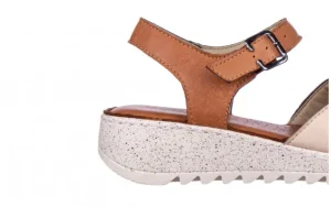 Sandały -161 016 981 Beige Coconut 161197, Brąz/ Beż, Skóra naturalna | Bayla Clearance