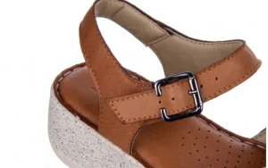 Sandały -161 016 981 Beige Coconut 161197, Brąz/ Beż, Skóra naturalna | Bayla Clearance