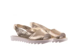 Sandały -163 319-310 386 Gold, Złoty, Skóra naturalna | Bayla Online