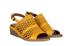Sandały -161 061 1600 Noce 161200, Żółty, Skóra naturalna | Bayla Best