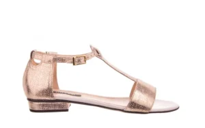 Sandały -130 03876 0106-13 Róż Złocony 130023, Skóra naturalna | Bayla Discount