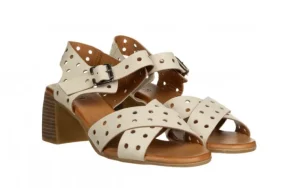 Sandały -161 061 2722 White Swan 161698, Beżowy, Skóra naturalna | Bayla New